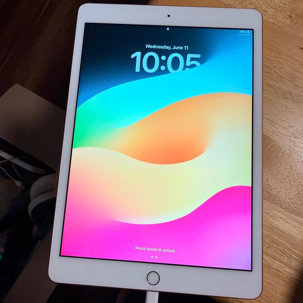 7th Gen Apple iPad - includes Pencil, Case, Charger & Headphones